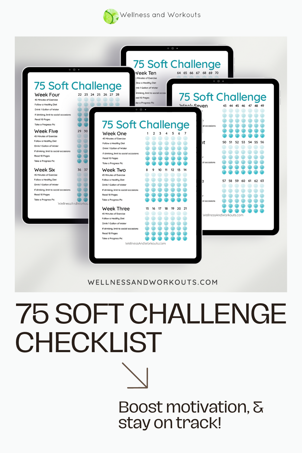 75 Soft Challenge Checklist