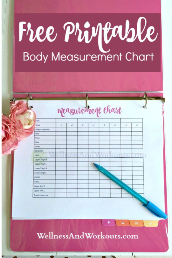 Free Printable Body Measurement Chart Body Measurement Tracker